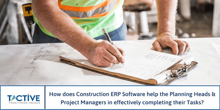ERP software used in construction industry