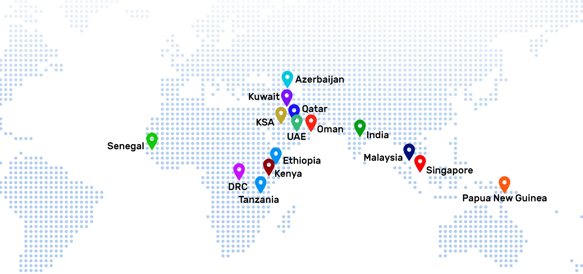 Tactive Global Location Map